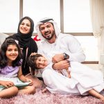 Arabian family at home